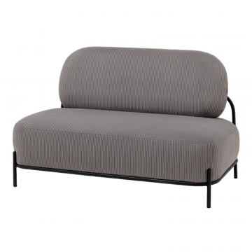 Диван Стоун велюр рельефный светло-серый