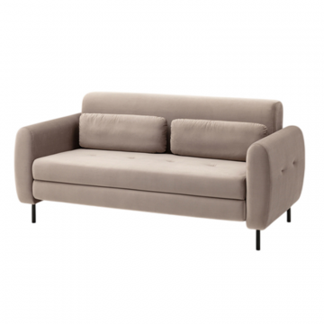 Диван-кровать прямой Барнаби велюр светло-серый