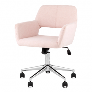 Стул офисный ROSS рогожка светло-розовый