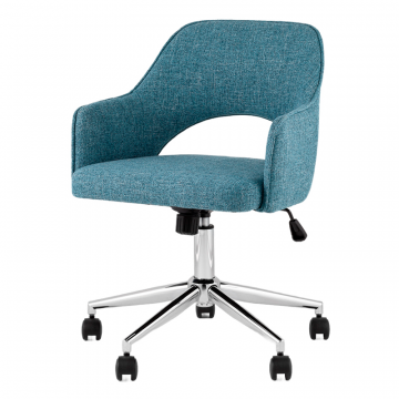 Кресло офисное Кларк рогожка синий