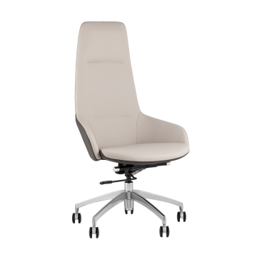 Кресло руководителя TopChairs Soulo светло-серый, серый