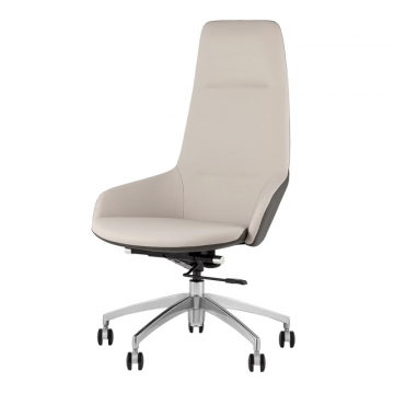 Кресло руководителя TopChairs Soulo светло-серый, серый