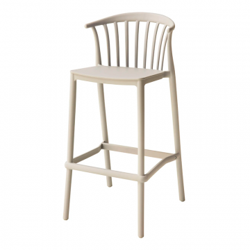 Стул полубарный Campo пластик бежевый