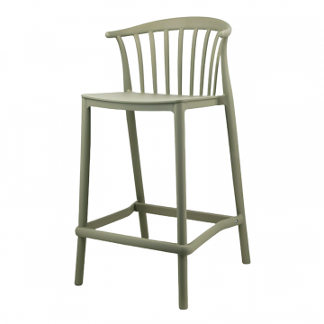 Стул полубарный Campo пластик зеленый