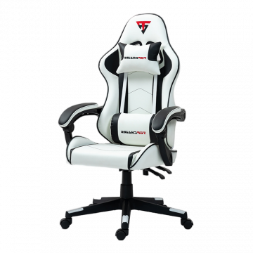 Кресло спортивное TopChairs Shadow бело-черный