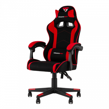 Кресло спортивное TopChairs Shadow ткань черно-красный