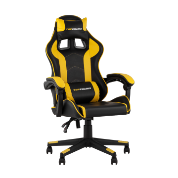 Кресло спортивное TopChairs Shadow черно-желтый