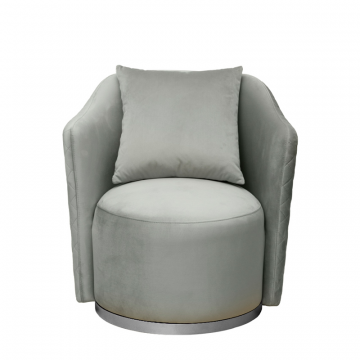 Кресло Verona/VD вращающееся, велюр мятный Colt025-MINT/хром 70*77*80см