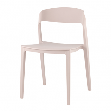 Стул Moris пластик нежно-розовый