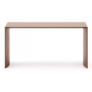 Litto Журнальный столик из шпона ореха с отделкой натурального цвета, 90 x 45 см