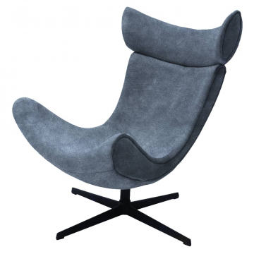 Кресло TORO тёмно-серый, искусственная замша