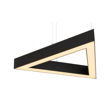 Светильник потолочный, профильный, треугольник 50 Вт, 4000 К, черный, 3*900 мм