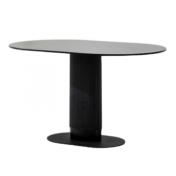 Стол обеденный Mystery 130х80 см чёрный керамика