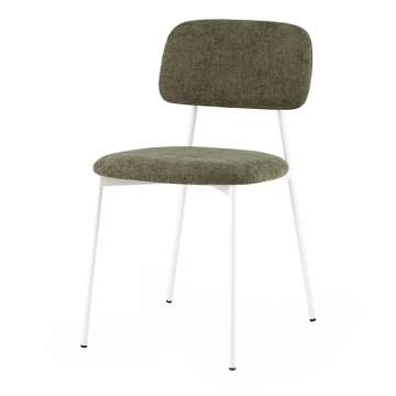 Стул Chao зеленый белые ножки