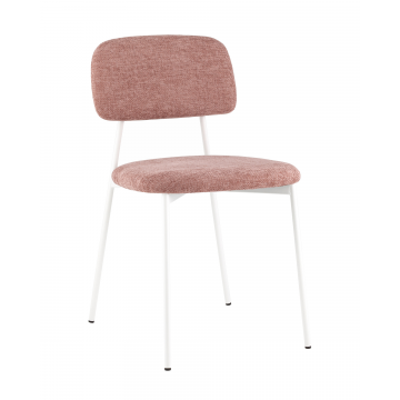 Стул Chao розовый белые ножки