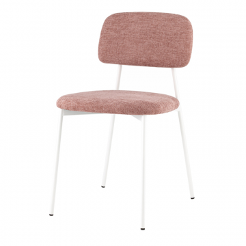 Стул Chao розовый белые ножки
