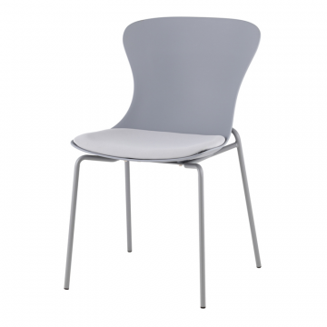 Стул Shaya с подушкой пластик серый