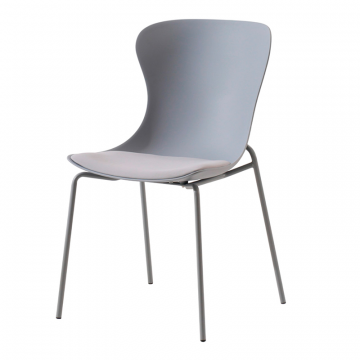 Стул Shaya с подушкой пластик серый
