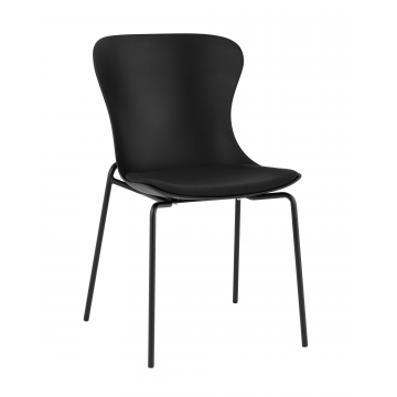 Стул Shaya с подушкой пластик черный