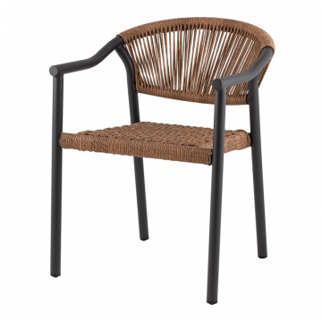 Стул Syna светло-коричневый серые ножки