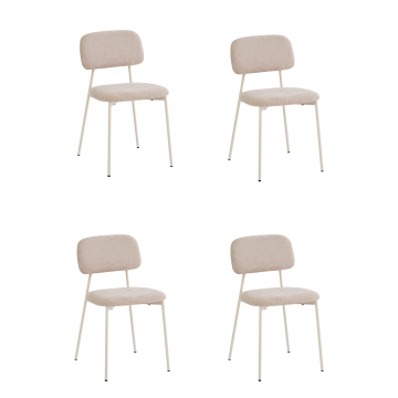 Комплект стульев Chao бежевый бежевые ножки 4 шт.