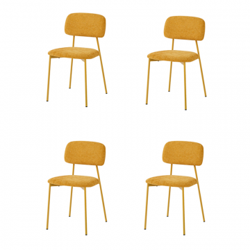 Комплект стульев Chao желтый желтые ножки 4 шт.