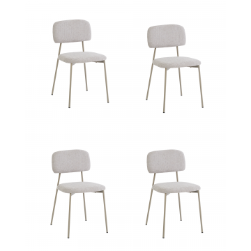 Комплект стульев Chao серый серые ножки 4 шт.