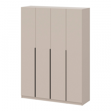 Шкаф распашной с наполнением (11 полок + штанга) ШК 5 (1600), Меланж