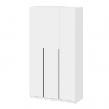 Шкаф распашной с наполнением (9 полок + 2 ящика) ШК 5 (1200), Белый