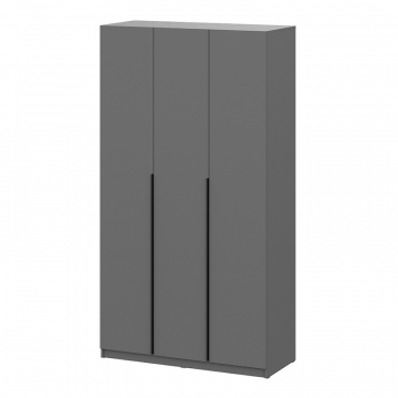 Шкаф распашной с наполнением (9 полок + 2 ящика) ШК 5 (1200), Графит