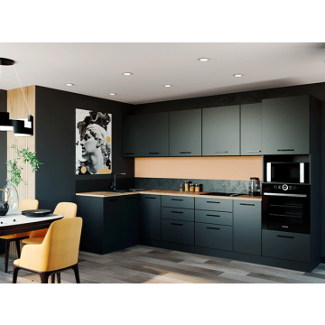 Кухонный гарнитур Антрацит 3200x1400 угловой