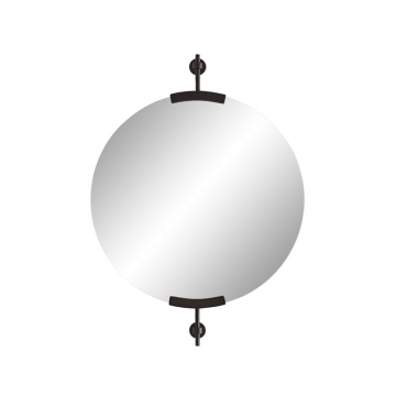 Черное настенное зеркало “Олеан”