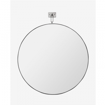 Серебряное настенное зеркало “Найт”