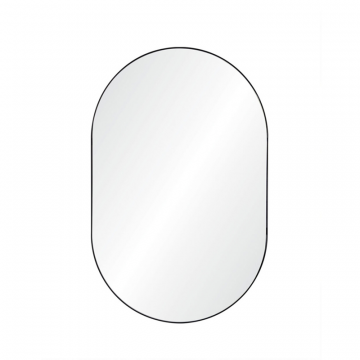 Чёрное овальное зеркало “Рейли”