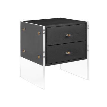 Тёмно-серая прикроватная тумба “Берк”