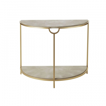 Бежевая полукруглая консоль “Мэгги”