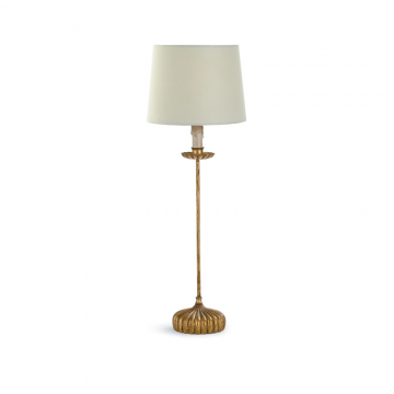 Настольная лампа “Грант” с белым абажуром