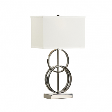 Серебряная настольная лампа “Ланарк”