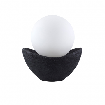 Чёрная настольная лампа “Мейперл”