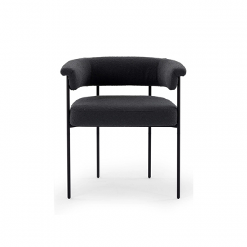 Черный мягкий стул “Эбби”