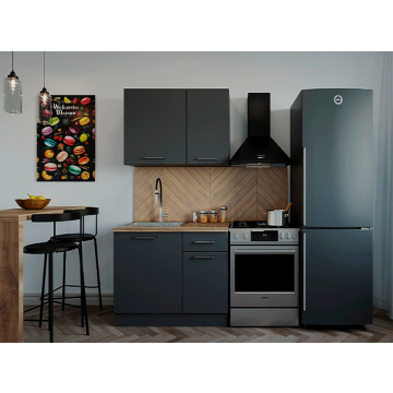 Кухонный гарнитур Антрацит 1000мм