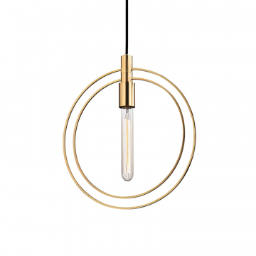 Золотой подвесной светильник “Бекки”