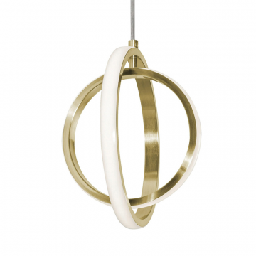 Золотой светодиодный подвес “Глоу”