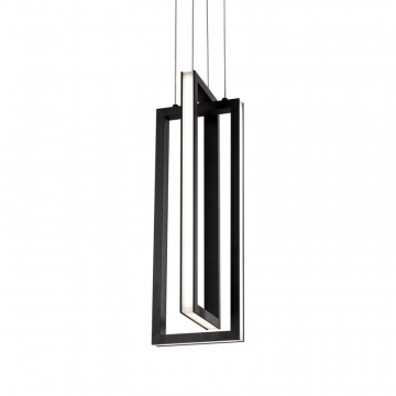 Чёрный светодиодный подвес “Ульрих”