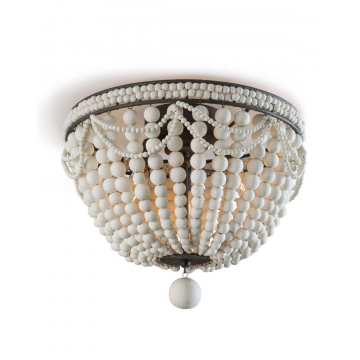 Потолочный светильник с белыми бусами “Малибу”