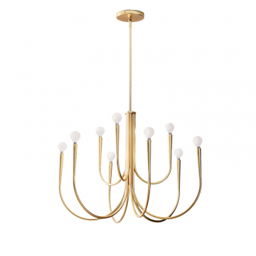 Золотая люстра “Свуп”