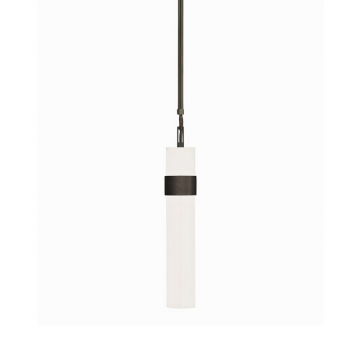 Черный подвесной светильник “Готье” с белым плафоном