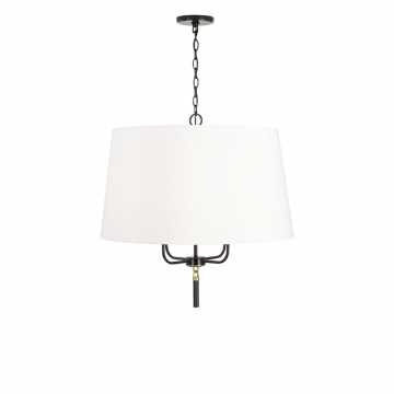 Люстра “Аврора” с чёрным металлическим акцентом