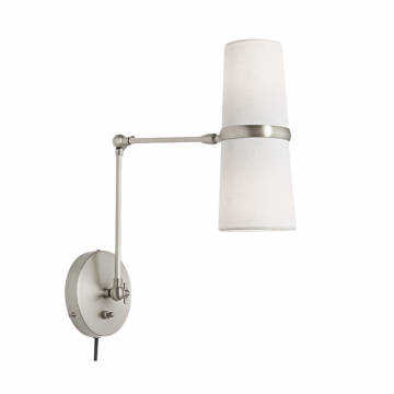 Серебряное бра “Флемиш” на шарнире с проводом