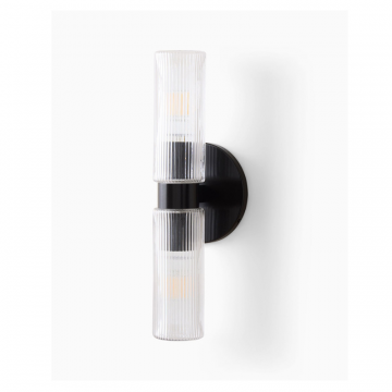 Черное двойное бра “Батлер”